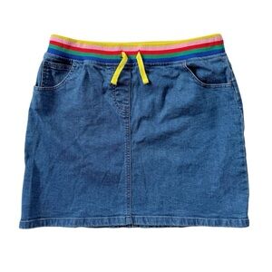 Mini Boden Rainbow Jean Skirt 13/14